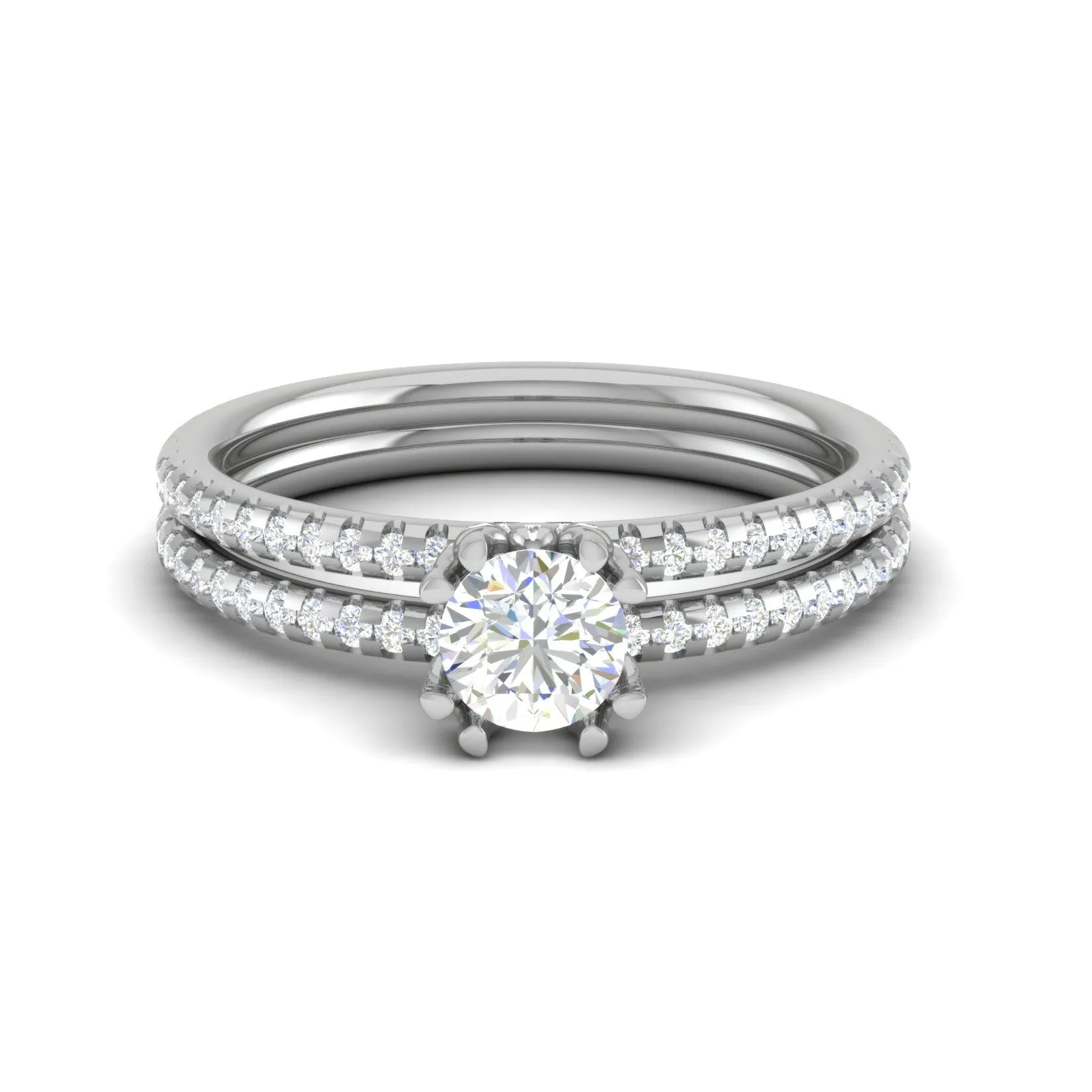 0.30 cts Solitaire Diamond Split Shank Platinum Ring JL PT RP RD 180