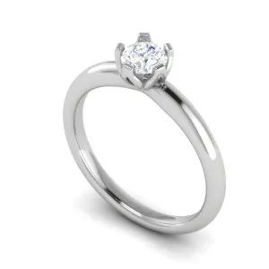 0.30 cts Solitaire Platinum Ring JL PT RS RD 109