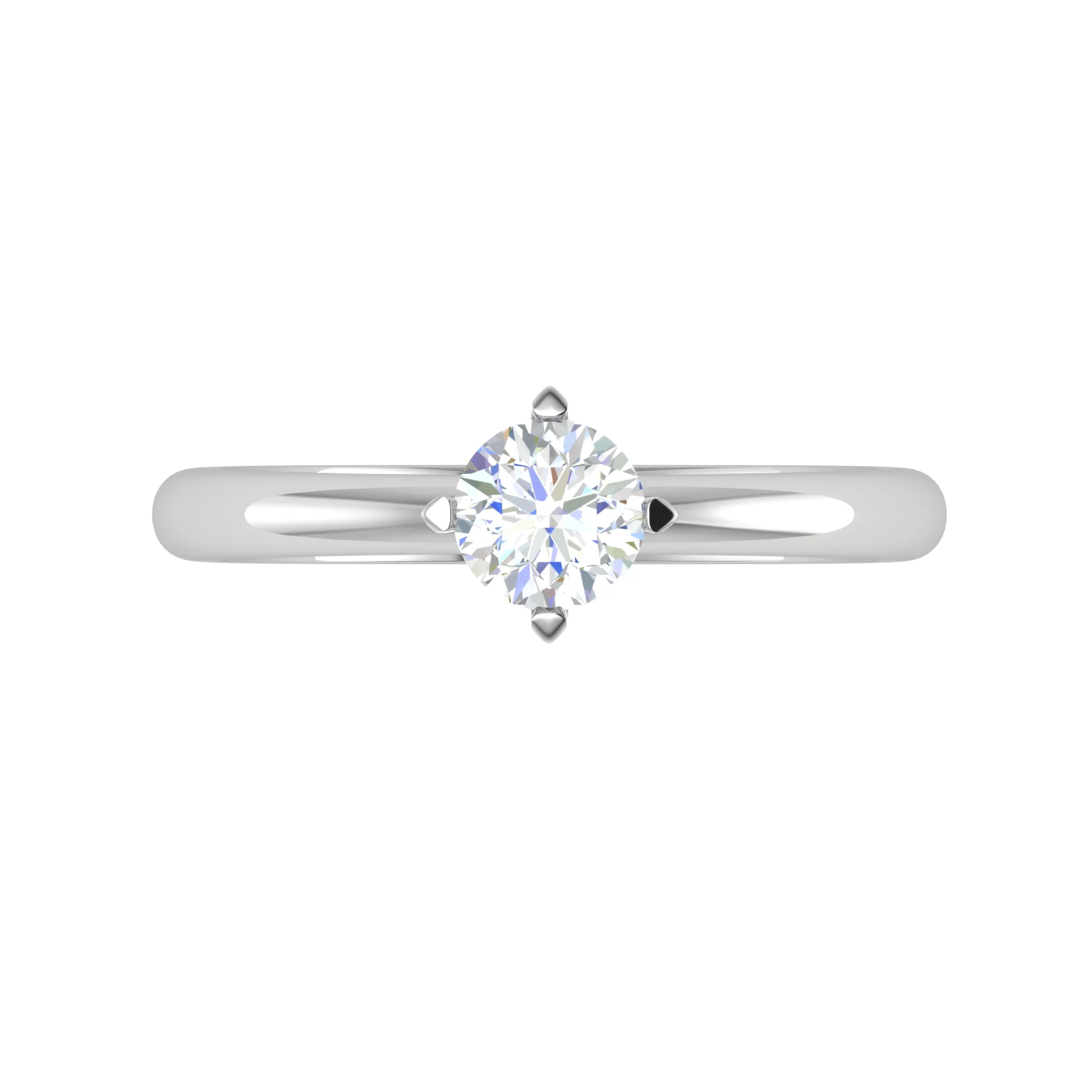 0.30 cts Solitaire Platinum Ring JL PT RS RD 158