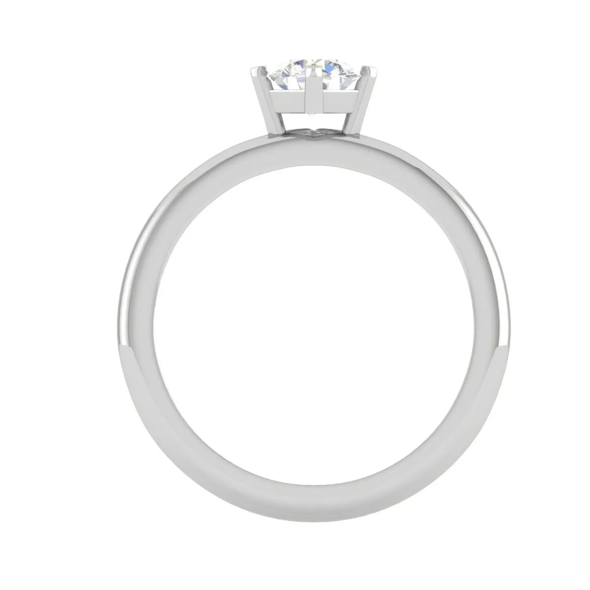 0.30 cts Solitaire Platinum Ring JL PT RS RD 158