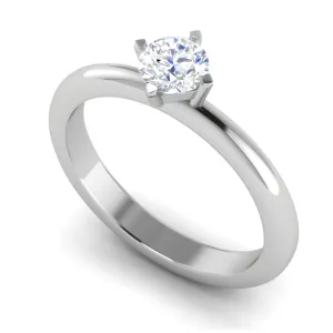 0.30 cts Solitaire Platinum Ring JL PT RS RD 158