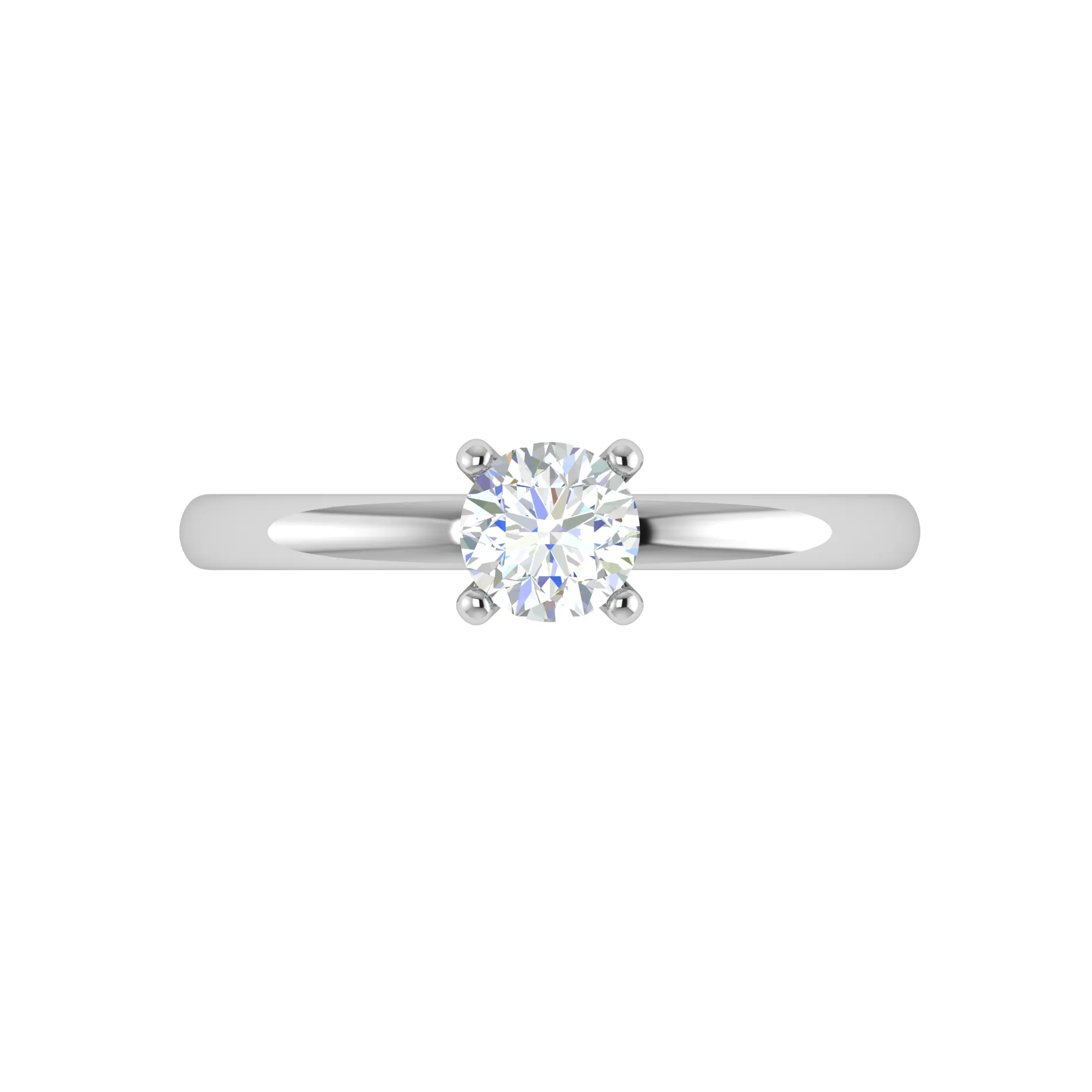 0.30 cts Solitaire Platinum Ring JL PT RS RD 175
