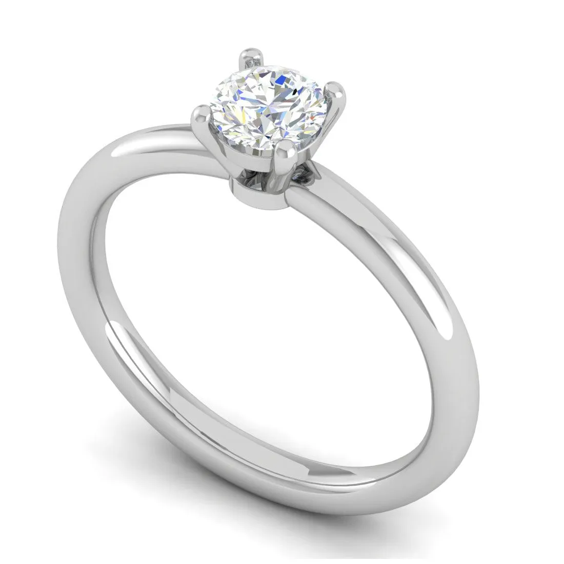 0.30 cts Solitaire Platinum Ring JL PT RS RD 175