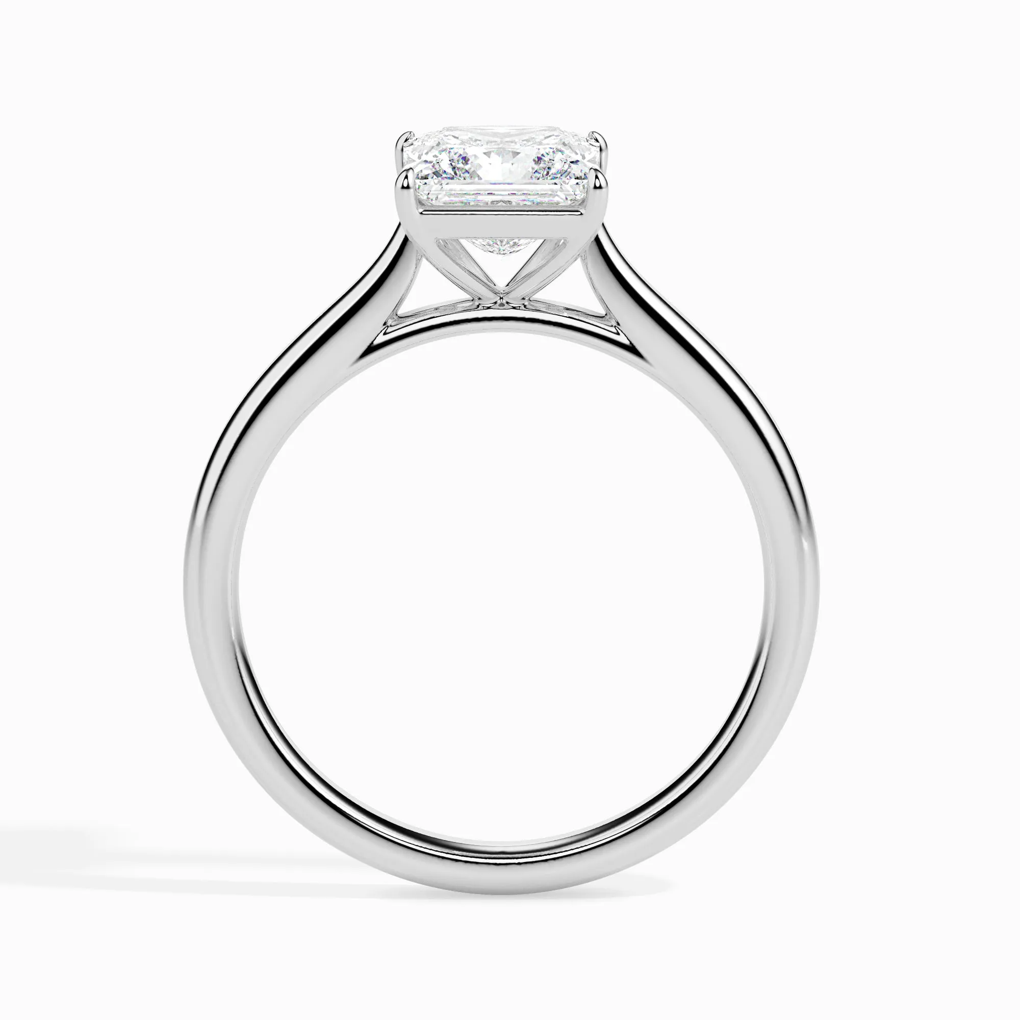 0.30cts. Princess cut Diamond Solitaire Platinum Ring JL PT 19002
