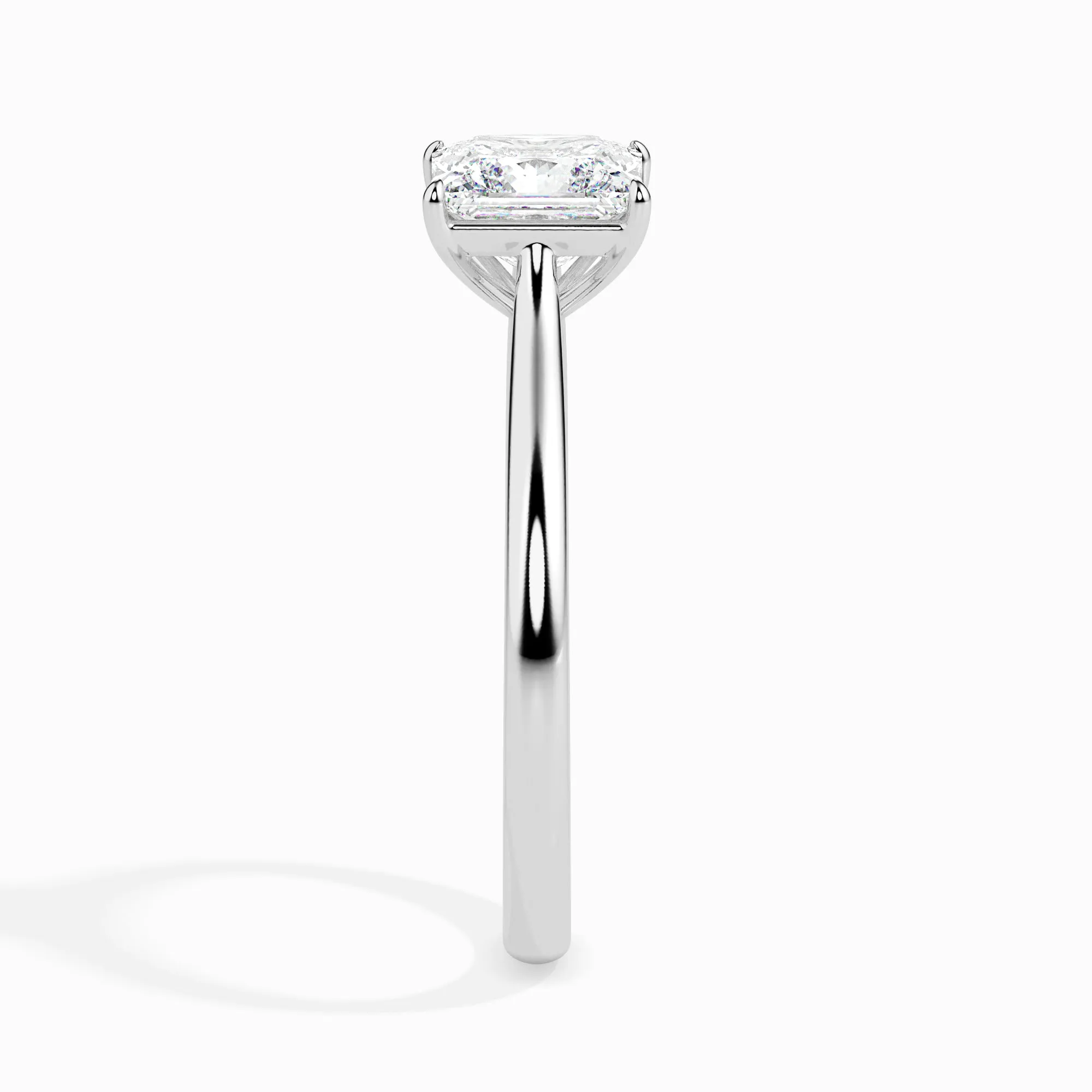 0.30cts. Princess cut Diamond Solitaire Platinum Ring JL PT 19002