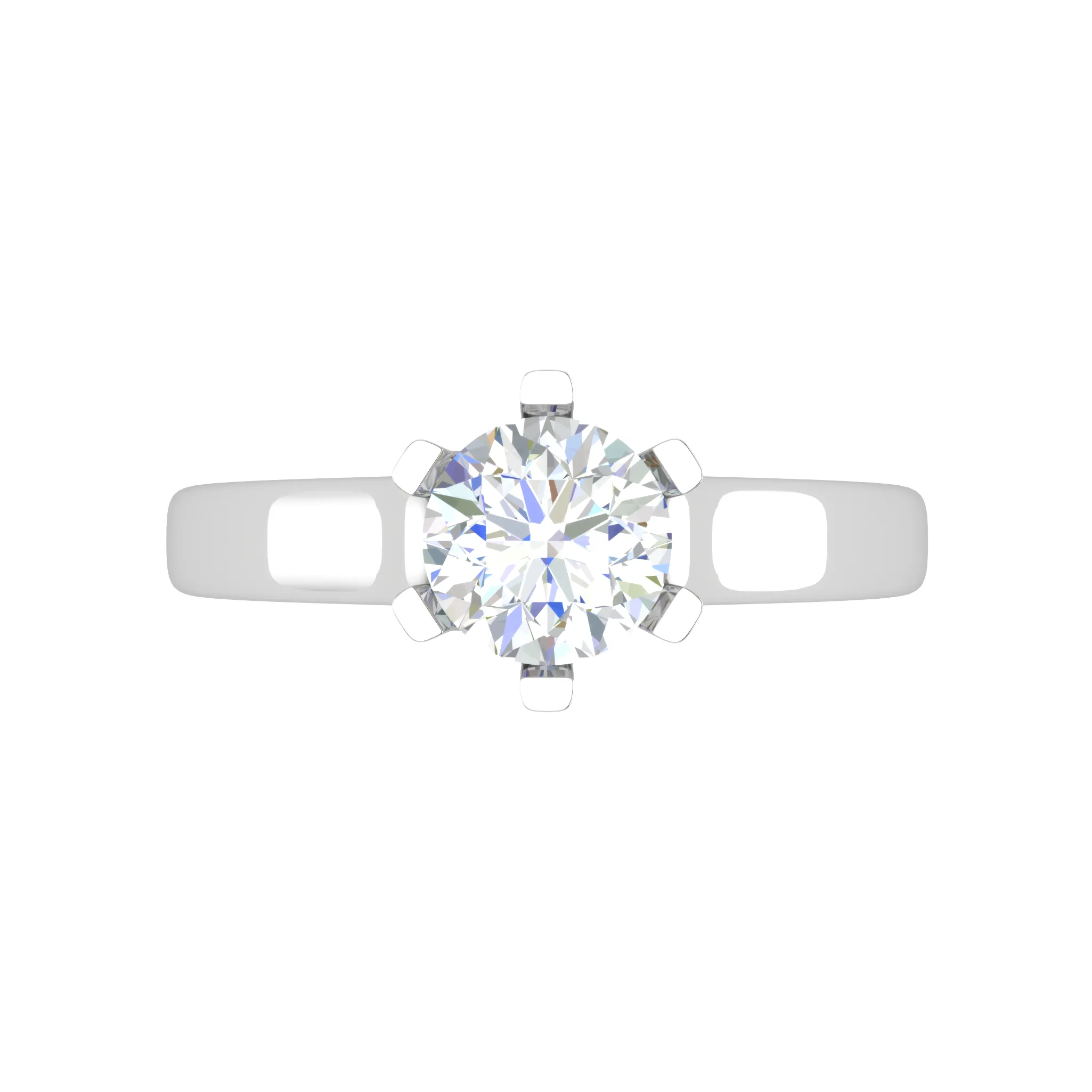 0.50 cts Solitaire Platinum Ring JL PT RS RD 126