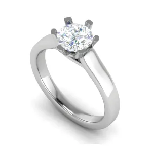 0.50 cts Solitaire Platinum Ring JL PT RS RD 126