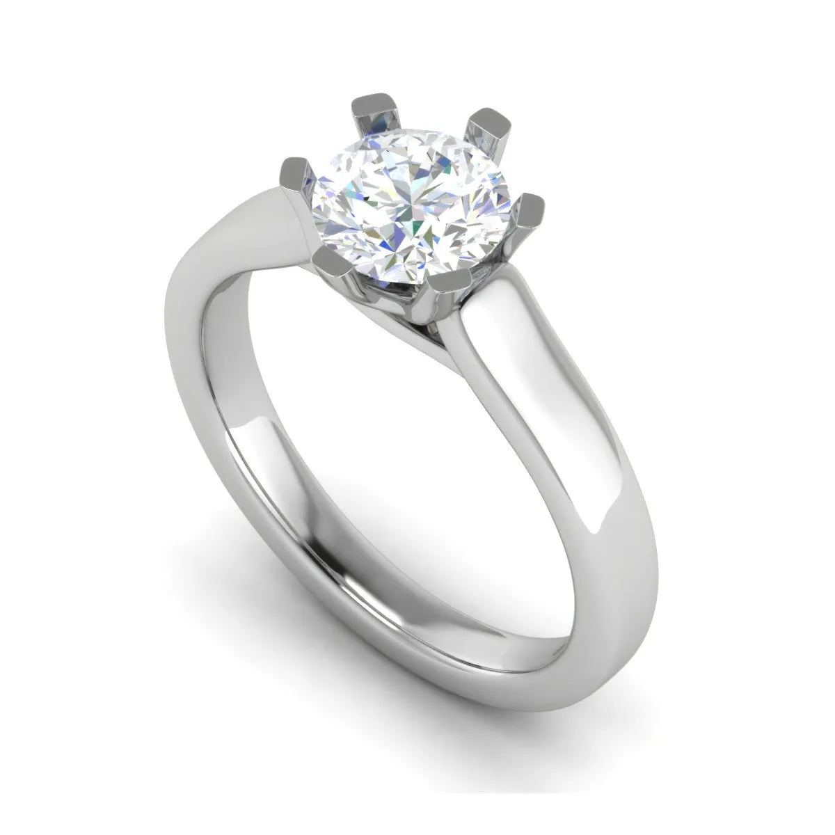 0.50 cts Solitaire Platinum Ring JL PT RS RD 126