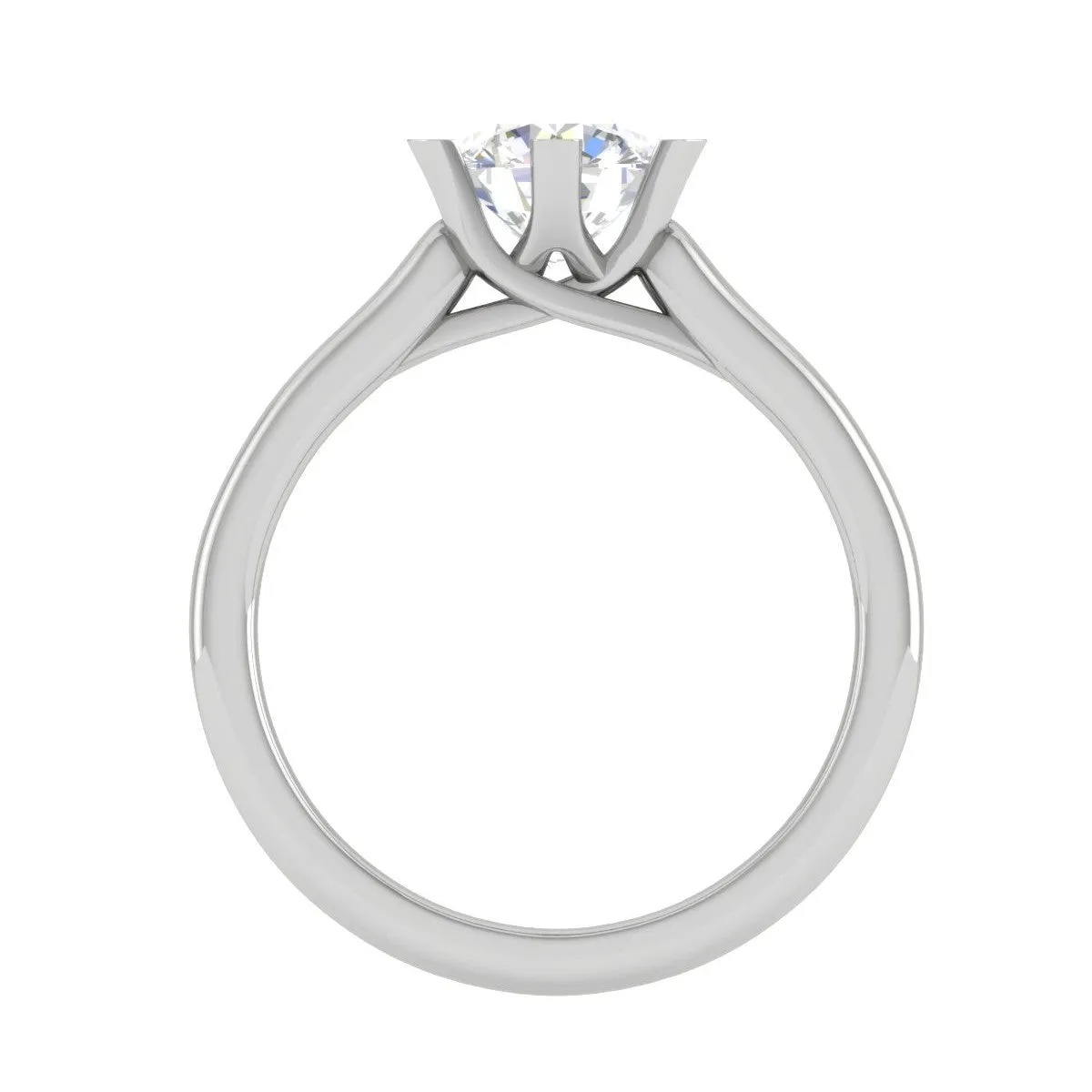 0.50 cts Solitaire Platinum Ring JL PT RS RD 126
