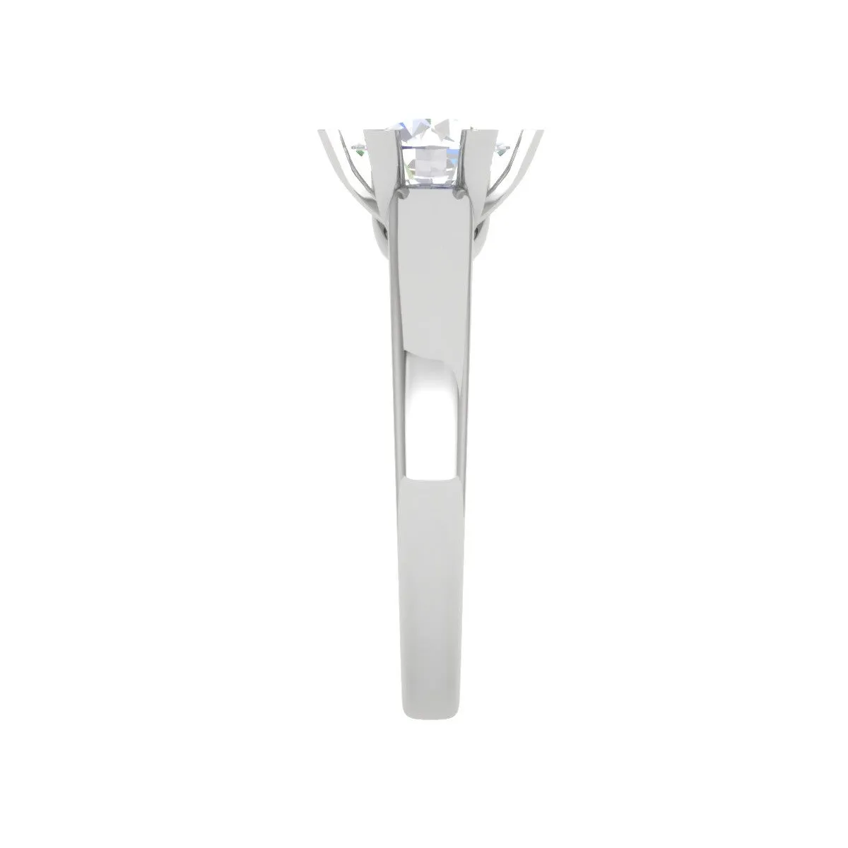 0.50 cts Solitaire Platinum Ring JL PT RS RD 126