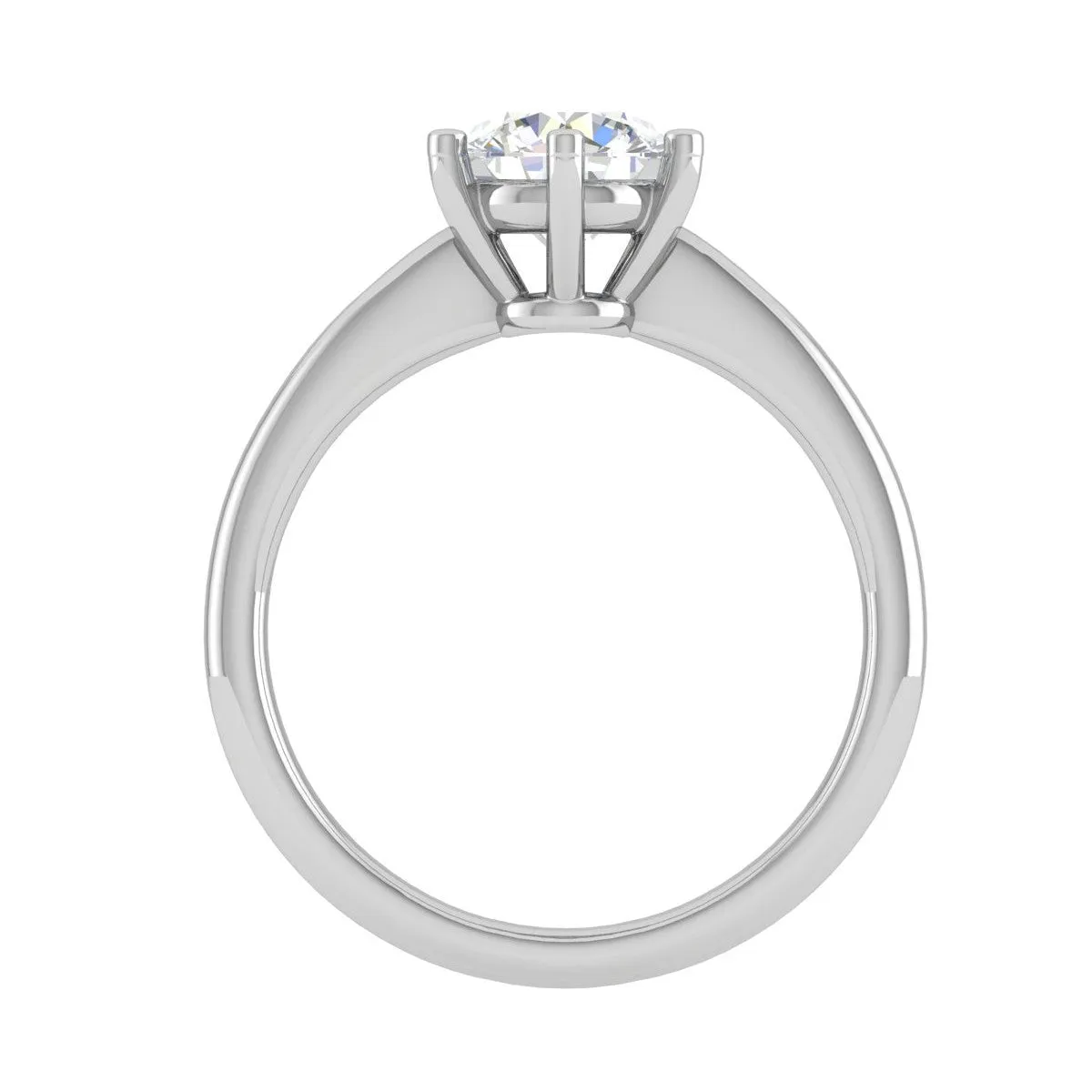 0.50 cts Solitaire Platinum Ring JL PT RS RD 134