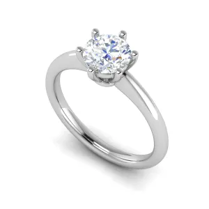 0.50 cts Solitaire Platinum Ring JL PT RS RD 134
