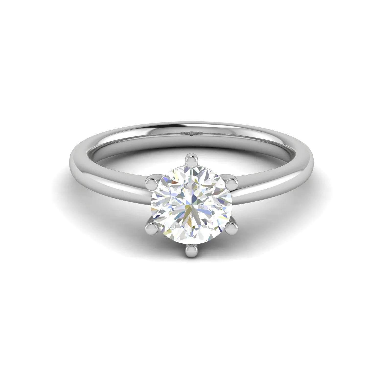 0.50 cts Solitaire Platinum Ring JL PT RS RD 134