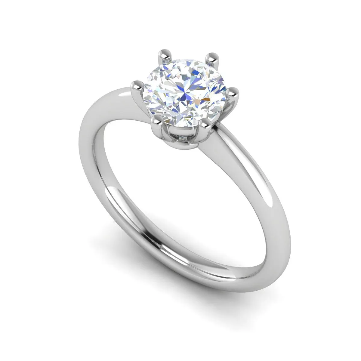 0.50 cts Solitaire Platinum Ring JL PT RS RD 134