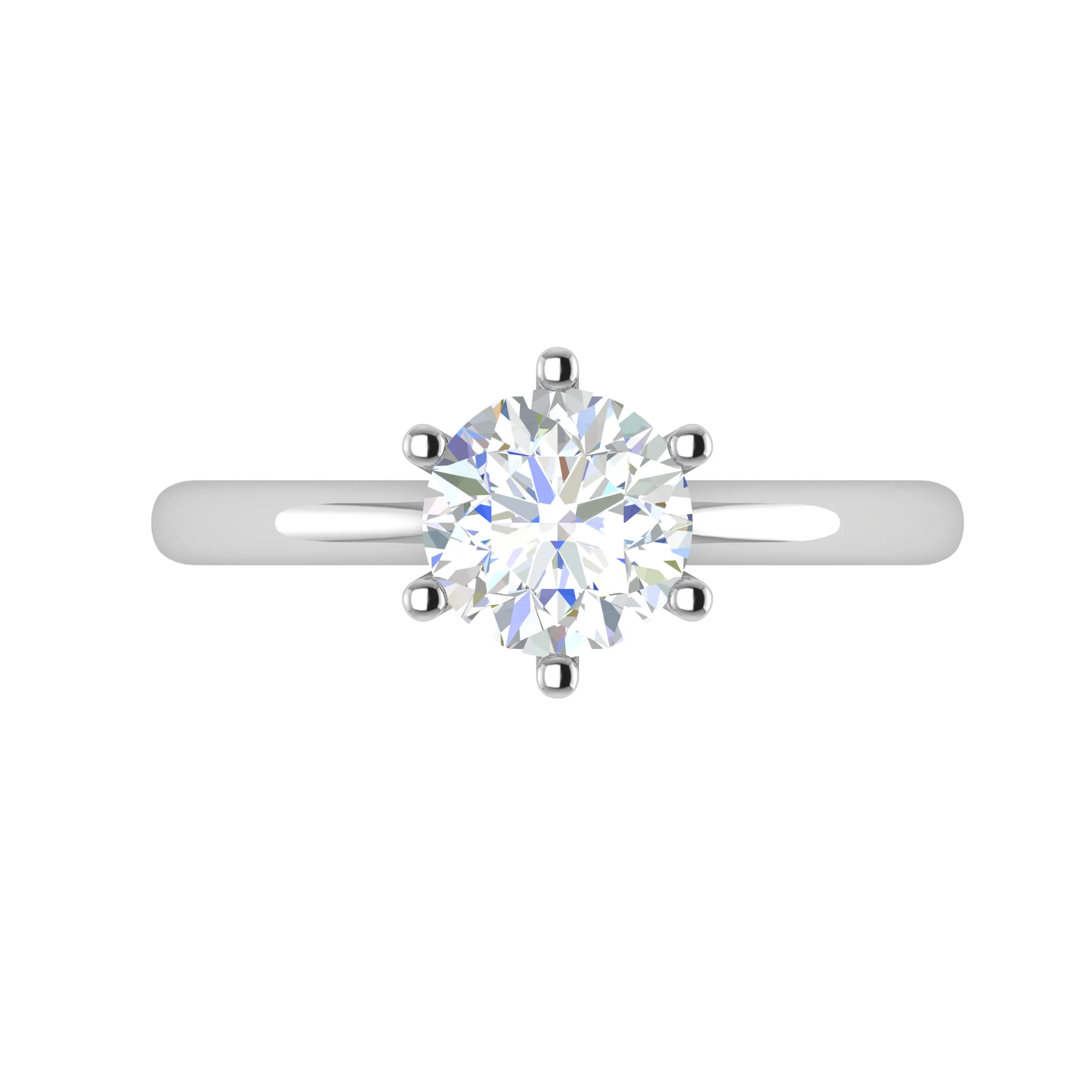 0.50 cts Solitaire Platinum Ring JL PT RS RD 134