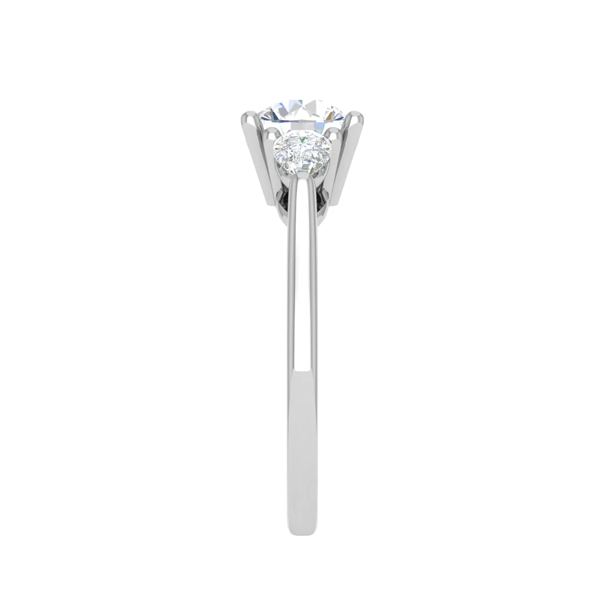 0.50 cts Solitaire with Pear Diamond Platinum Ring JL PT R3 RD 124