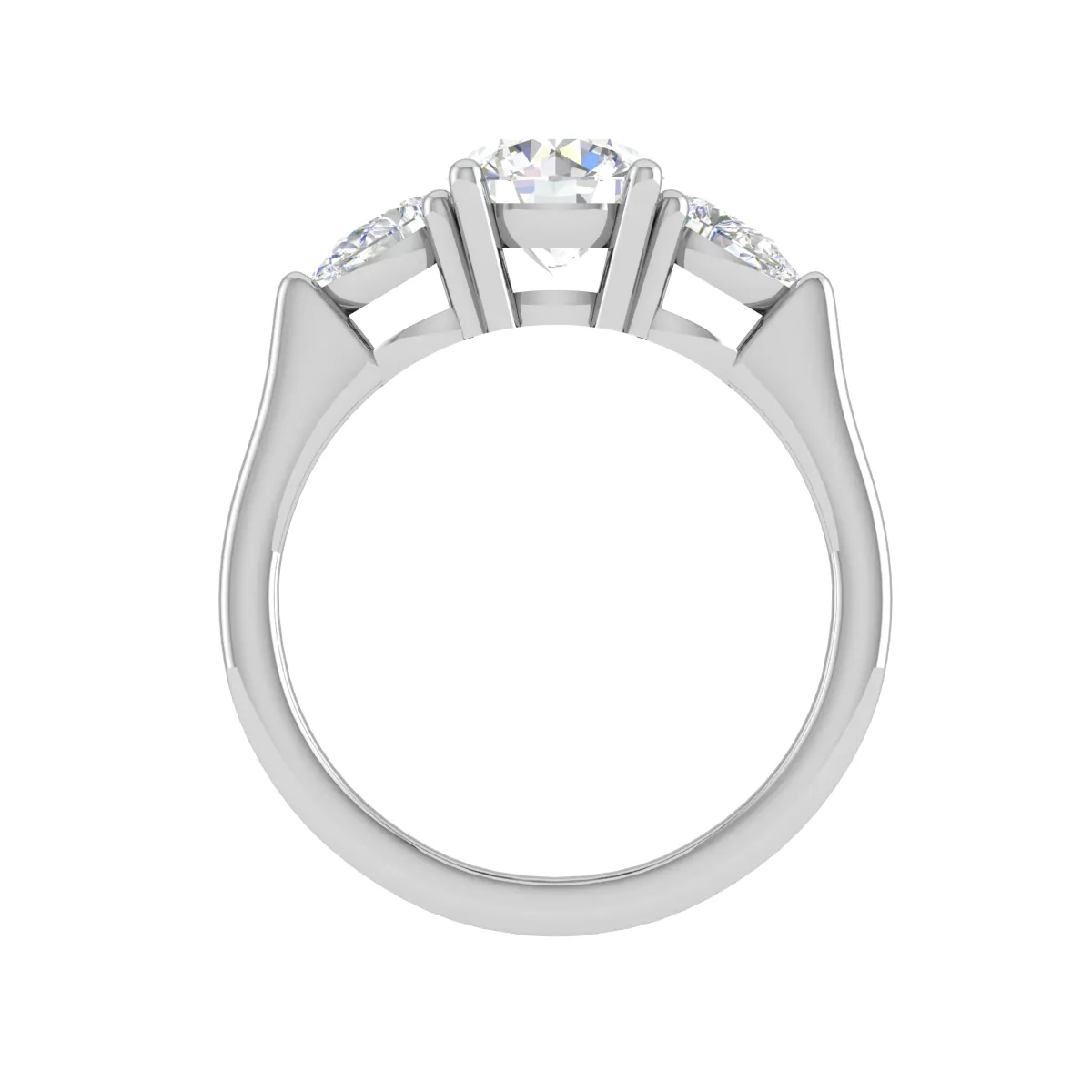 0.50 cts Solitaire with Pear Diamond Platinum Ring JL PT R3 RD 124