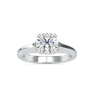 0.50cts. Solitaire Platinum Engagement Ring JL PT 0133