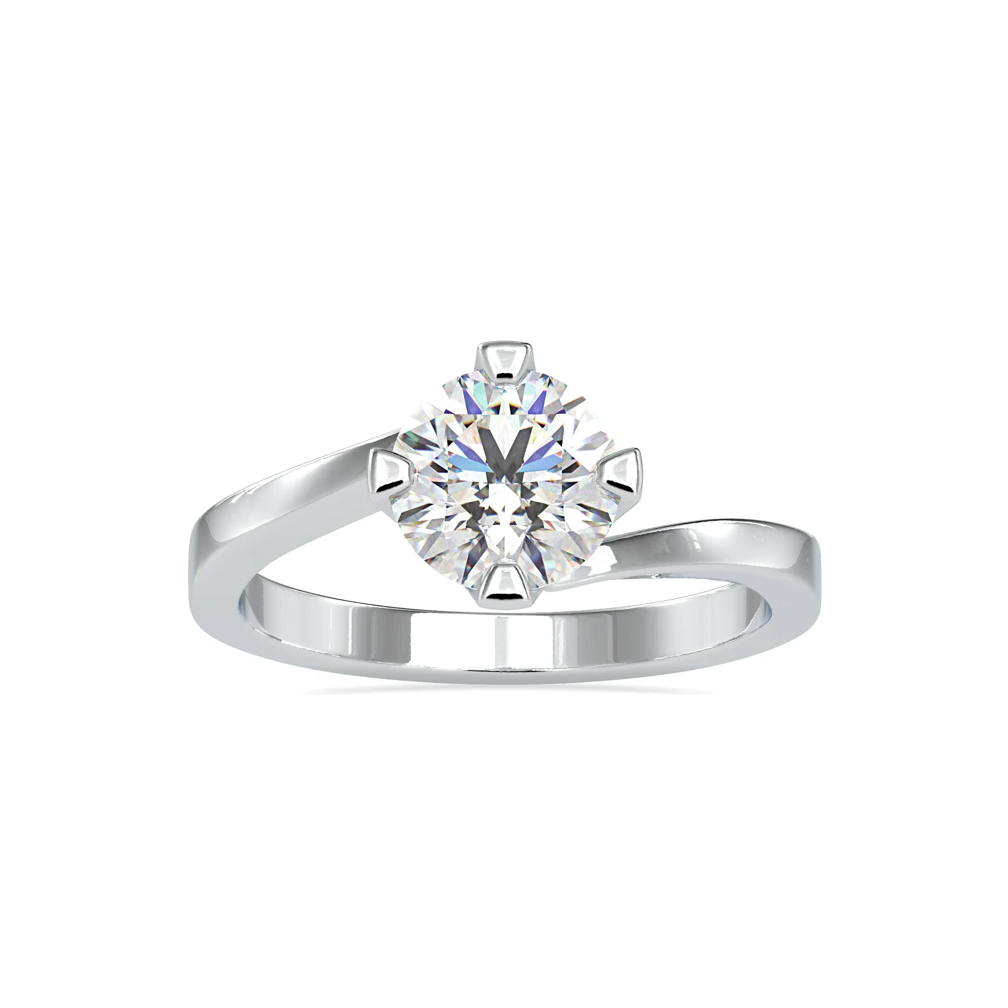 0.50cts. Solitaire Platinum Engagement Ring JL PT 0144