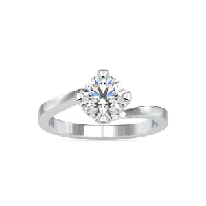 0.50cts. Solitaire Platinum Engagement Ring JL PT 0144