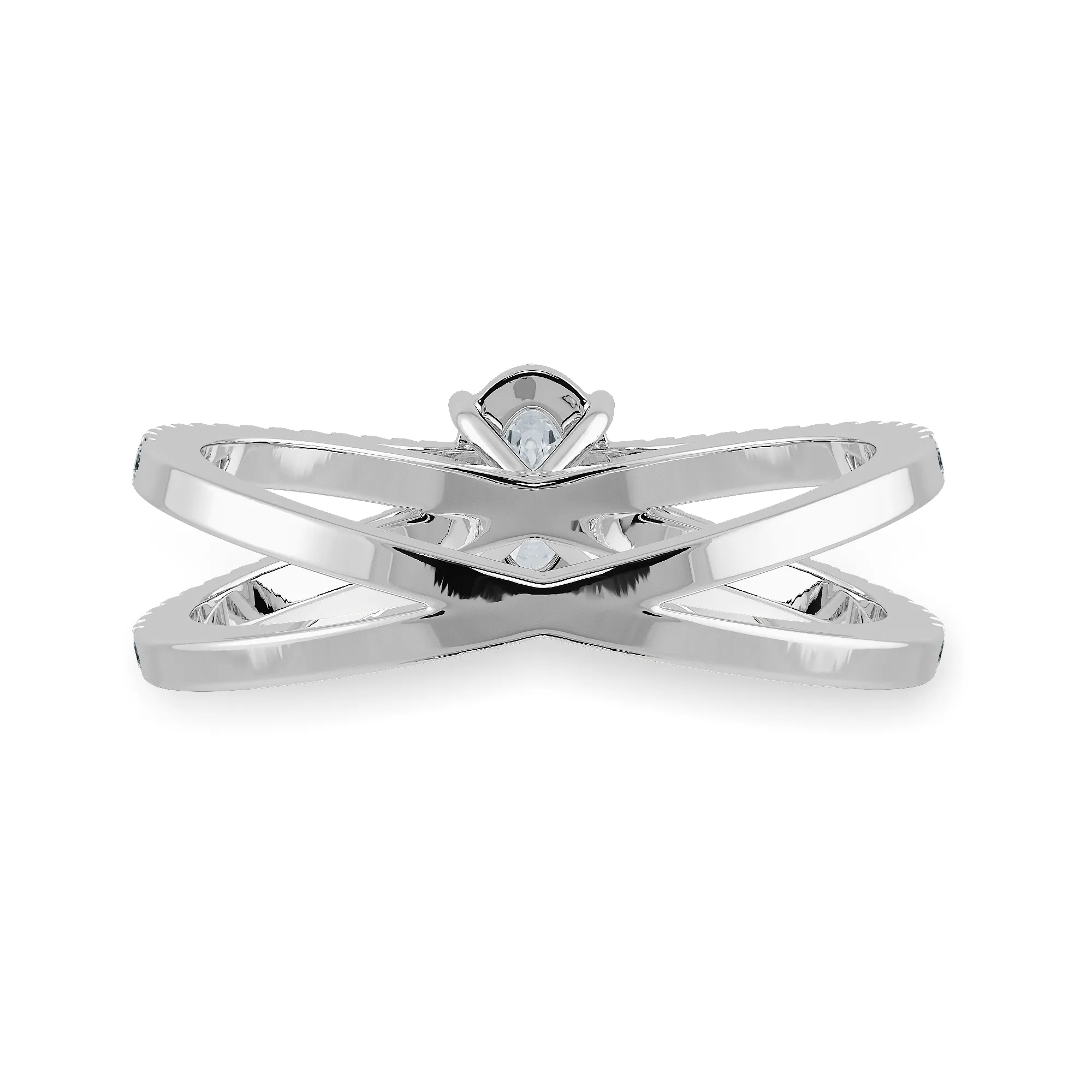 0.70cts Oval Cut Solitaire Diamond Split Shank Platinum Ring JL PT 1174-B