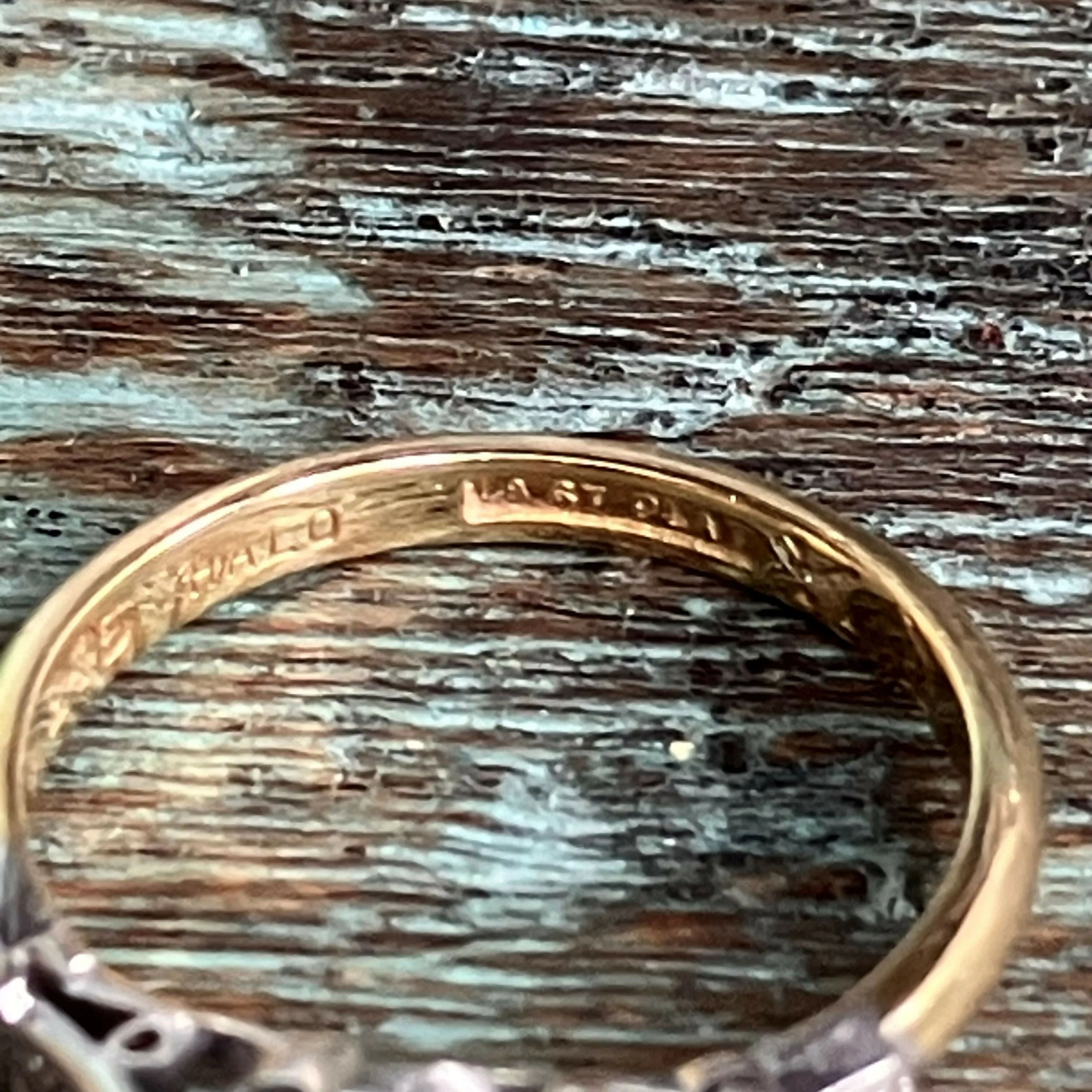 18ct Gold & Platinum Diamond Ring | Size N | 0.4 Carat