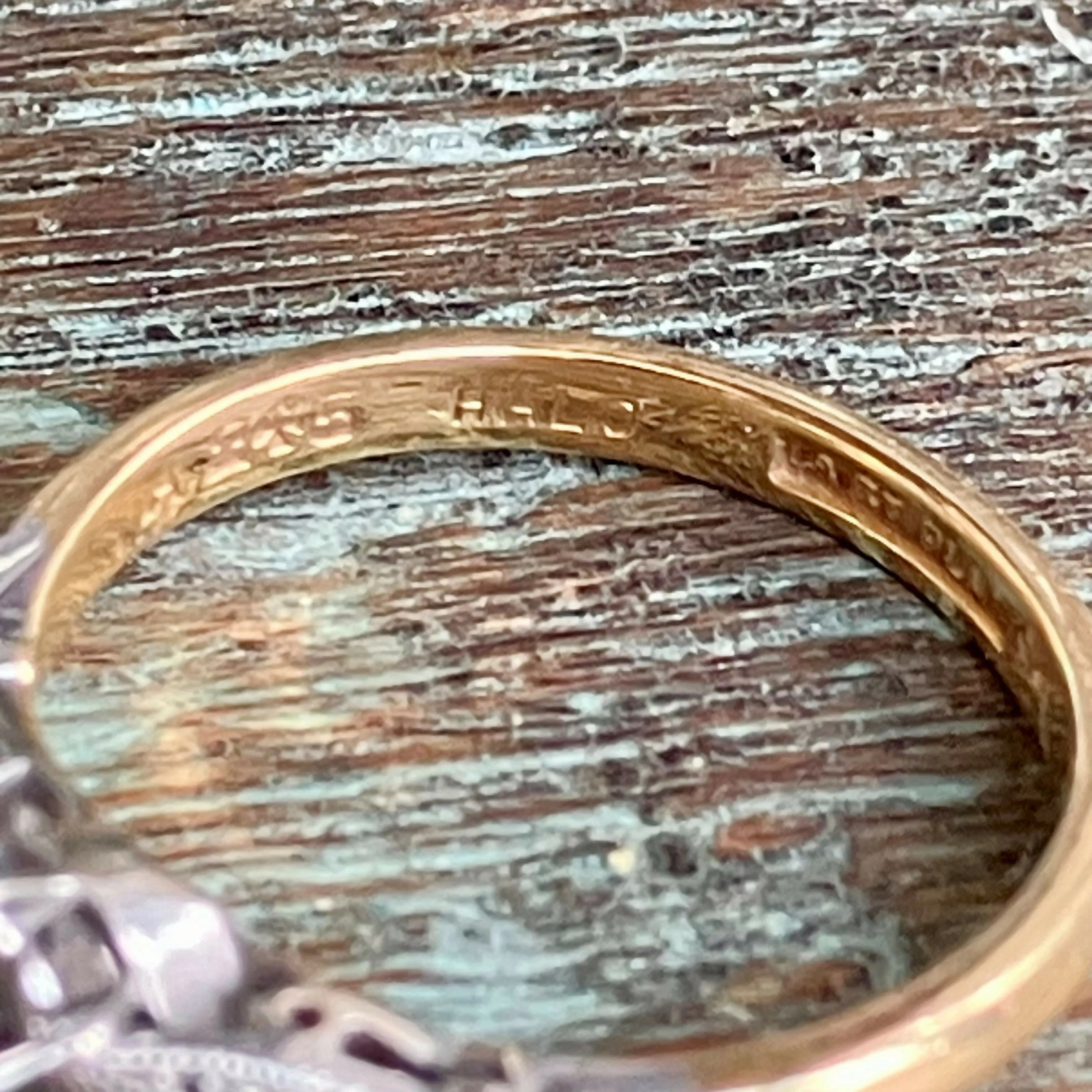 18ct Gold & Platinum Diamond Ring | Size N | 0.4 Carat