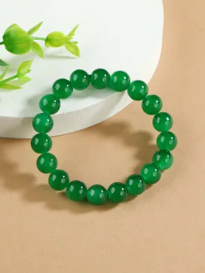 1pc Green Beaded Bracelet for Women Crafted Jewelry Stackable Bracelets