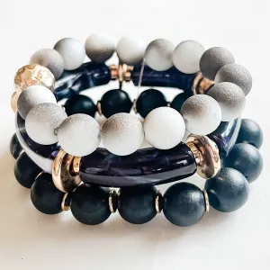 3- Stack Beaded Bracelet Set
