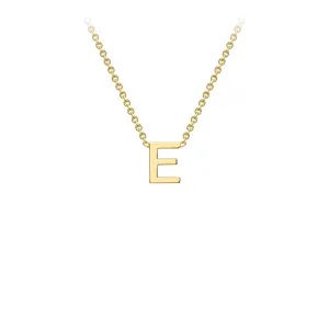 9K Gold 'E' Initial Necklace - 1.19.0154