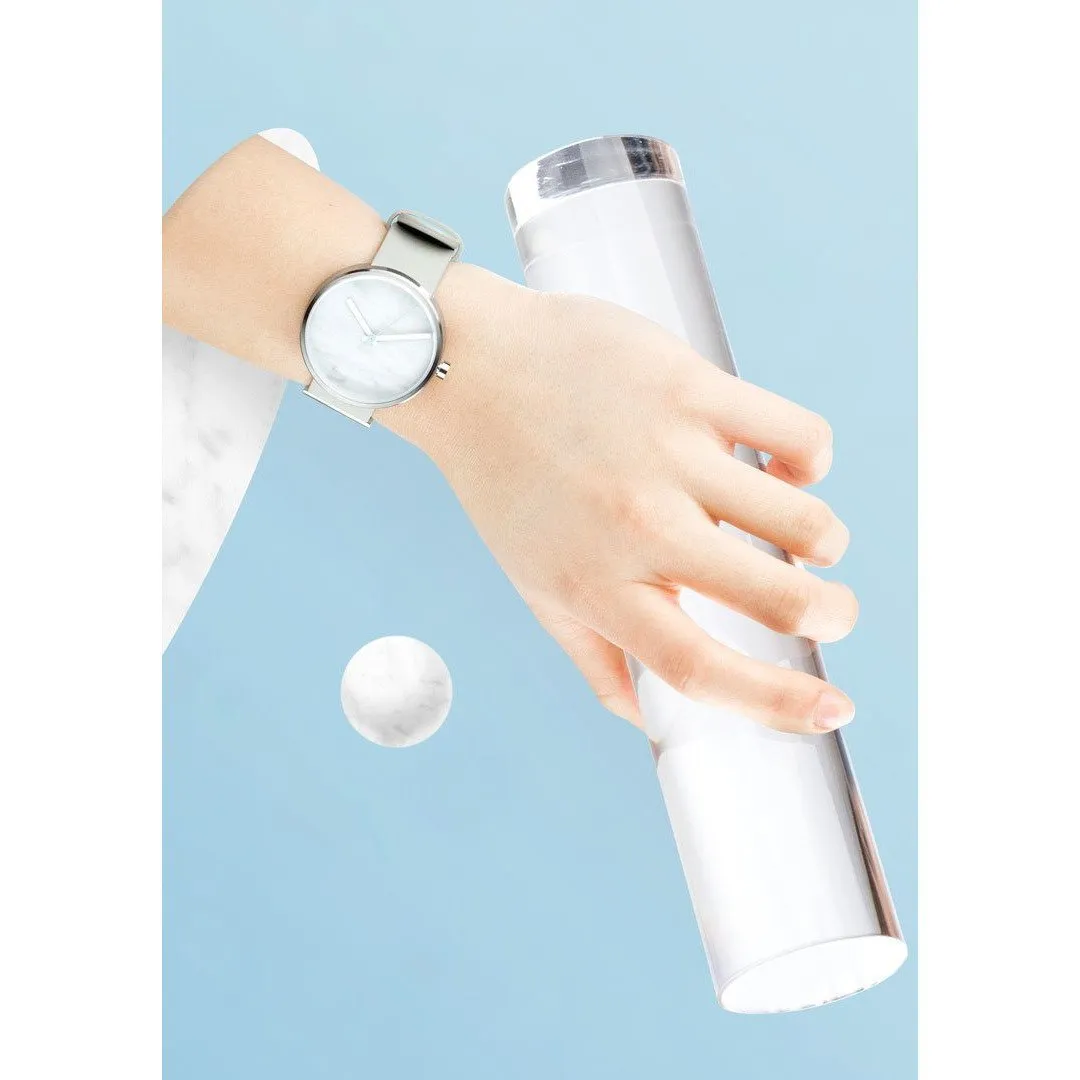 AARK Collective Marble Carrara White Italian Leather