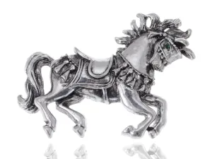 Alilang Vintage Inspired Repro Carousel Merry-Go-Round Horse Metal Costume Jewelry Pin Brooch