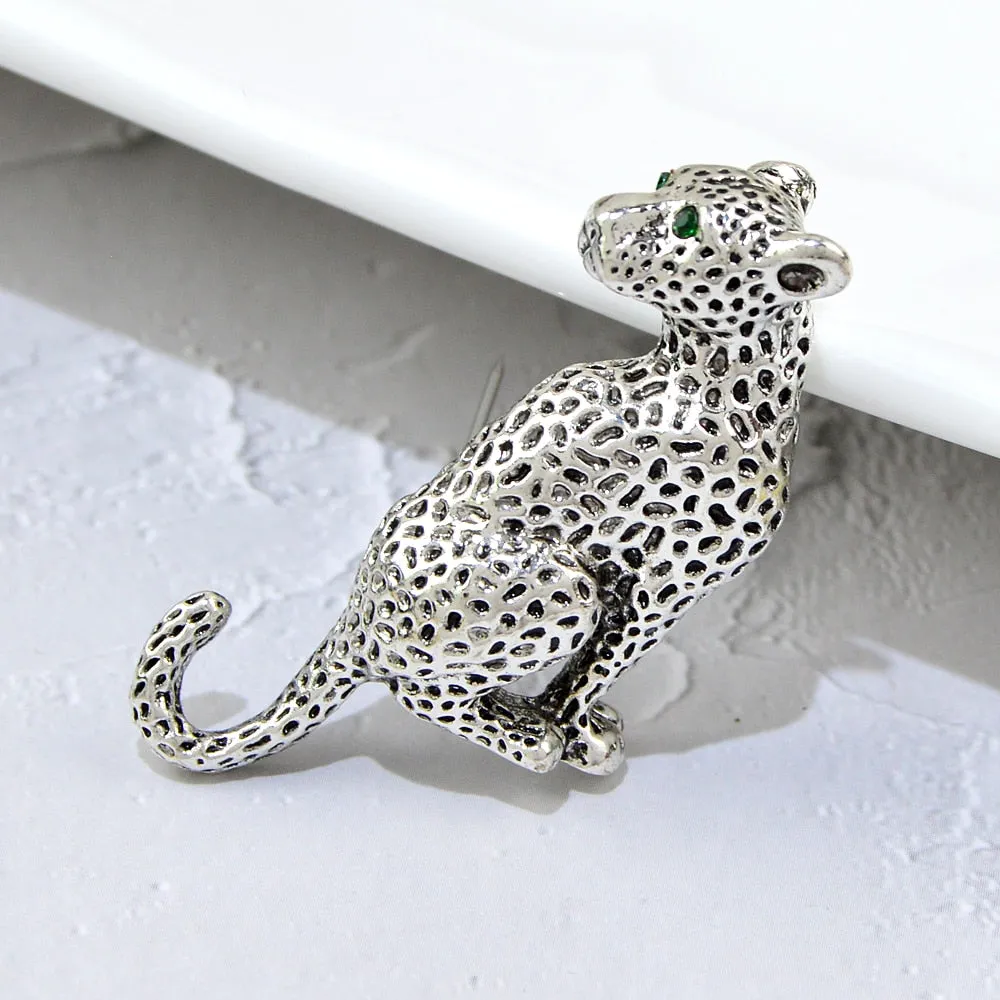 Antique Gold Leopard Brooch Women And Men Brooch