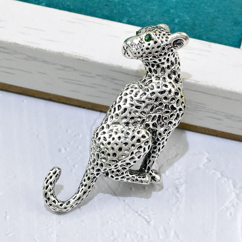 Antique Gold Leopard Brooch Women And Men Brooch