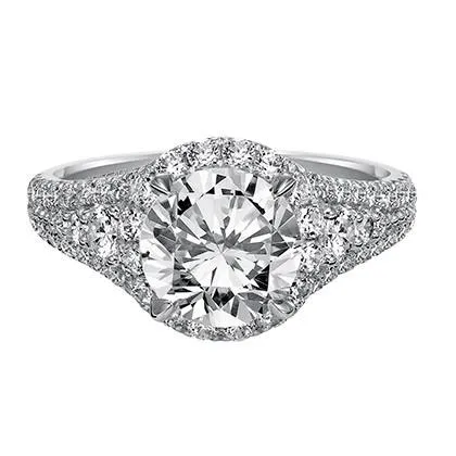 Artcarved "Wanda" Enchanted Diamond Halo Engagement Ring
