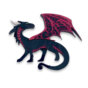 Black Dragon - Brooch