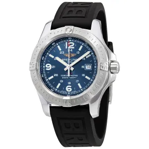 Breitling Colt Quartz Blue Dial Black Rubber Men's Watch A7438811/C907BKPT3 A7438811-C907-152S-A20S.1
