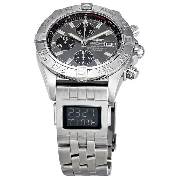 Breitling Galactic Chrono Slate Grey Stainless Steel Men's Watch A1336410/F517