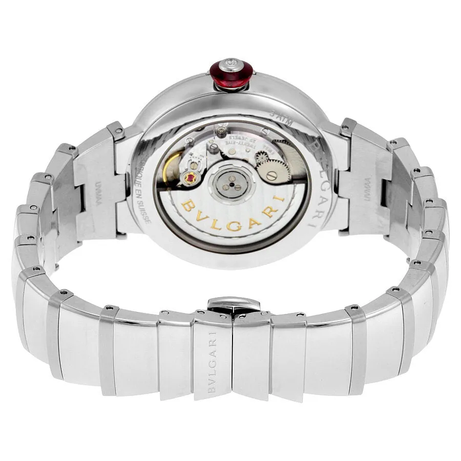 Bvlgari Lvcea Automatic Silver Dial Stainless Steel Ladies Watch 102383