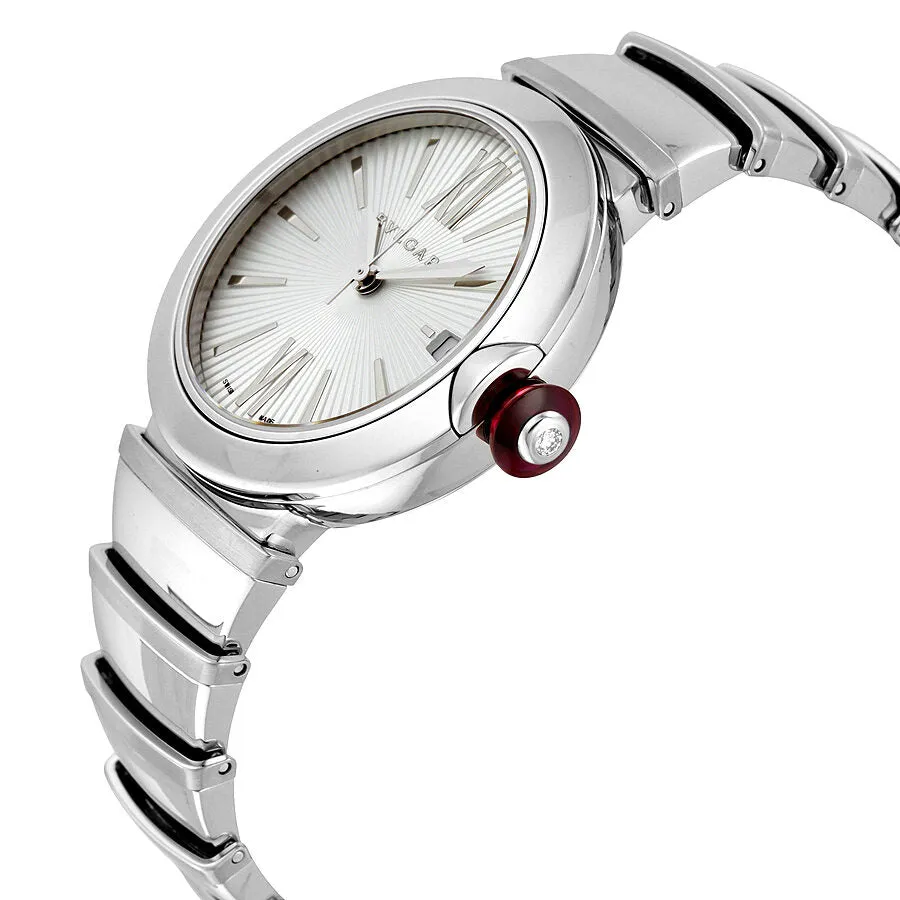Bvlgari Lvcea Automatic Silver Dial Stainless Steel Ladies Watch 102383