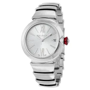 Bvlgari Lvcea Automatic Silver Dial Stainless Steel Ladies Watch 102383