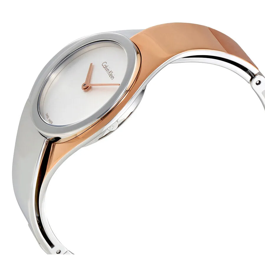 Calvin Klein Senses Silver Dial Tw-tone Ladies Watch K5N2M1Z6