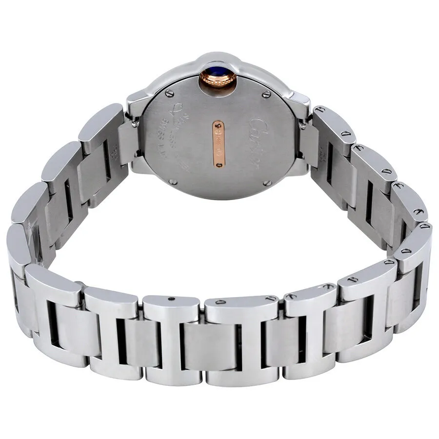 Cartier Ballon Bleu Silver Dial Stainless Steel Ladies Watch WE902079
