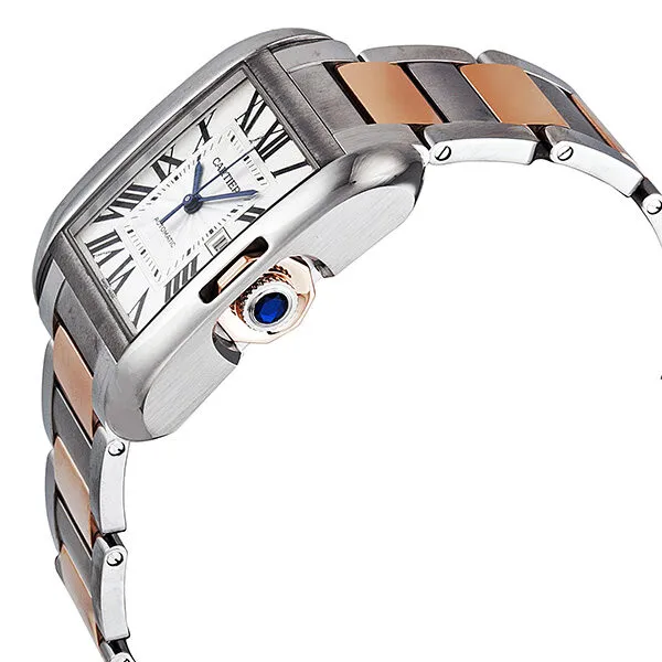 Cartier Tank Anglaise Automatic Silver Dial Watch W5310007
