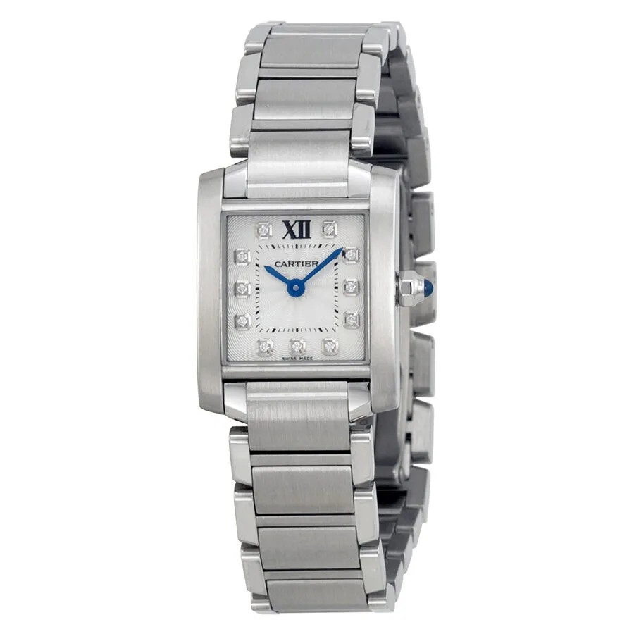 Cartier Tank Francaise Silver Dial Ladies Watch WE110006