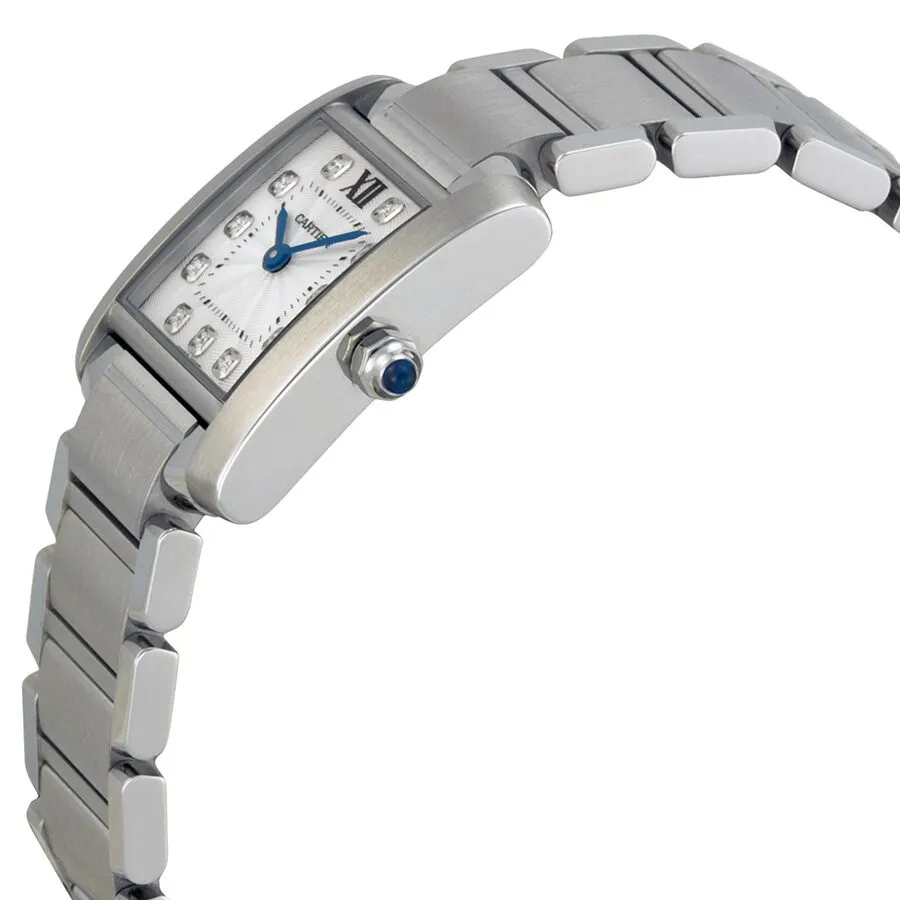 Cartier Tank Francaise Silver Dial Ladies Watch WE110006