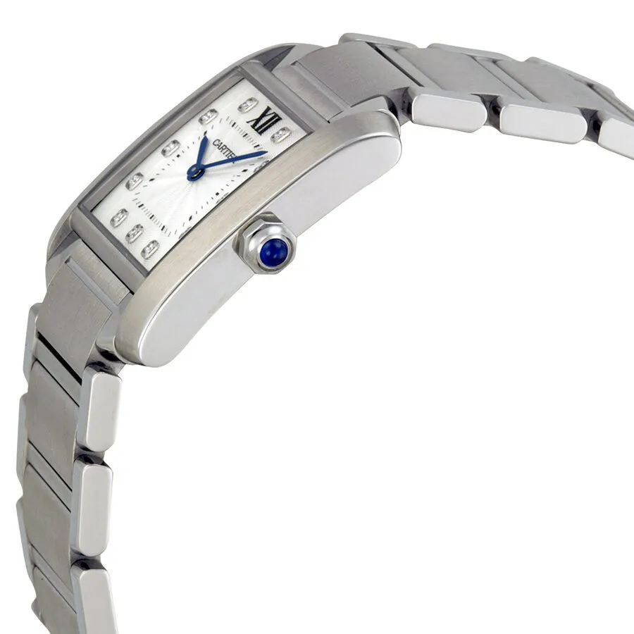 Cartier Tank Francaise Silver Dial Ladies Watch WE110007