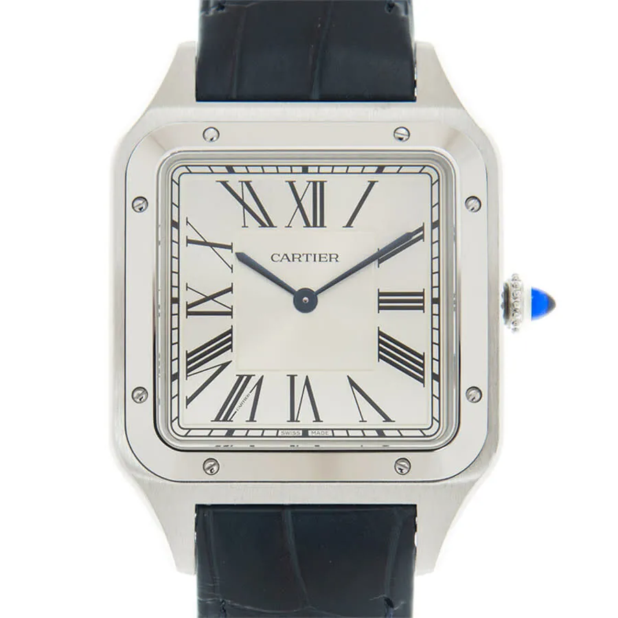 Cartier XL Santos Dumont Hand Wind Silver Dial Men's Watch WSSA0032
