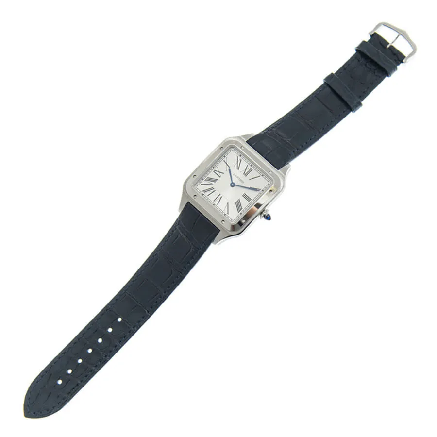 Cartier XL Santos Dumont Hand Wind Silver Dial Men's Watch WSSA0032