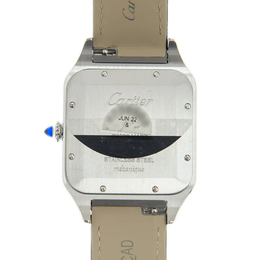 Cartier XL Santos Dumont Hand Wind Silver Dial Men's Watch WSSA0032